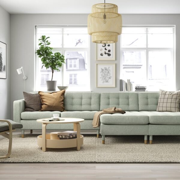 landskrona-4-seat-sofa-with-chaise-longues-gunnared-light-green-wood__1249668_pe923432_s5.jpg 4 Seat Sofa with Chaise Longue Light Green