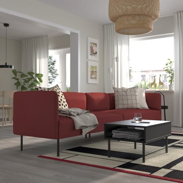 lillehem-4-seat-modular-sofa-gunnared-brown-red-metal__1247146_pe922554_s5.jpg 4 Seat Modular Sofa Brown Red Metal