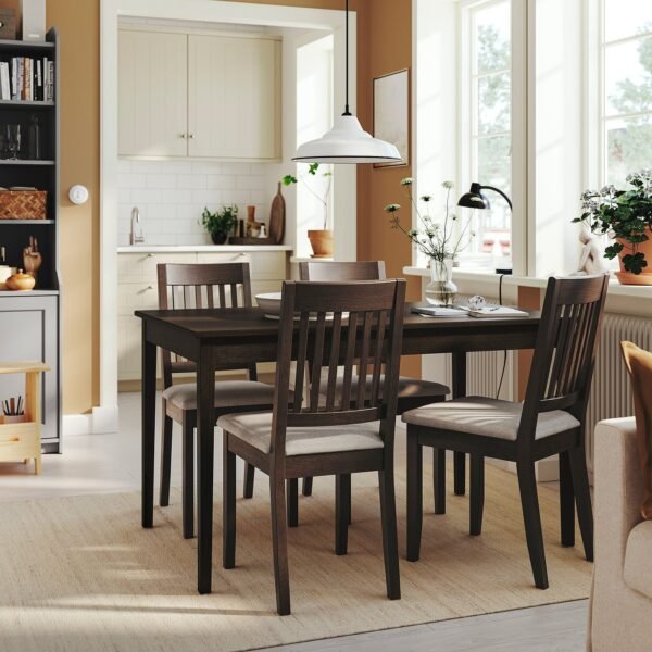 naesinge-chair-dark-brown-stained-kilanda-light-beige__1445364_pe988169_s5.jpg Chair Dark Brown with Light Beige Seat