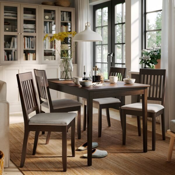 naesinge-chair-dark-brown-stained-kilanda-light-beige__1445365_pe988170_s5.jpg Chair Dark Brown with Light Beige Seat